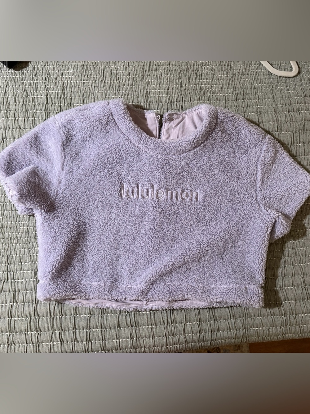 lululemon athletica Lavender Plush Short-Sleeve Crop Top